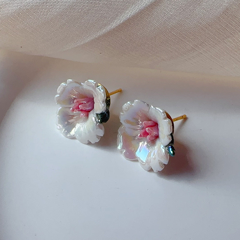 Ceramic Flower Earrings